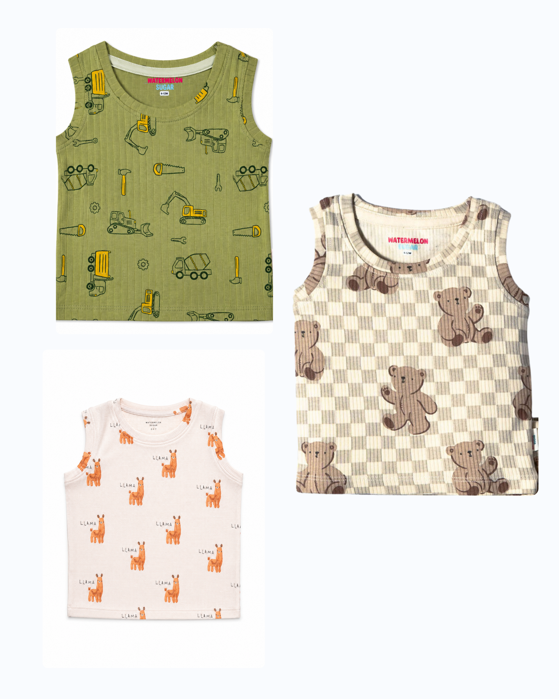 SLEEVELESS TSHIRTS-1-2Y(SL8)