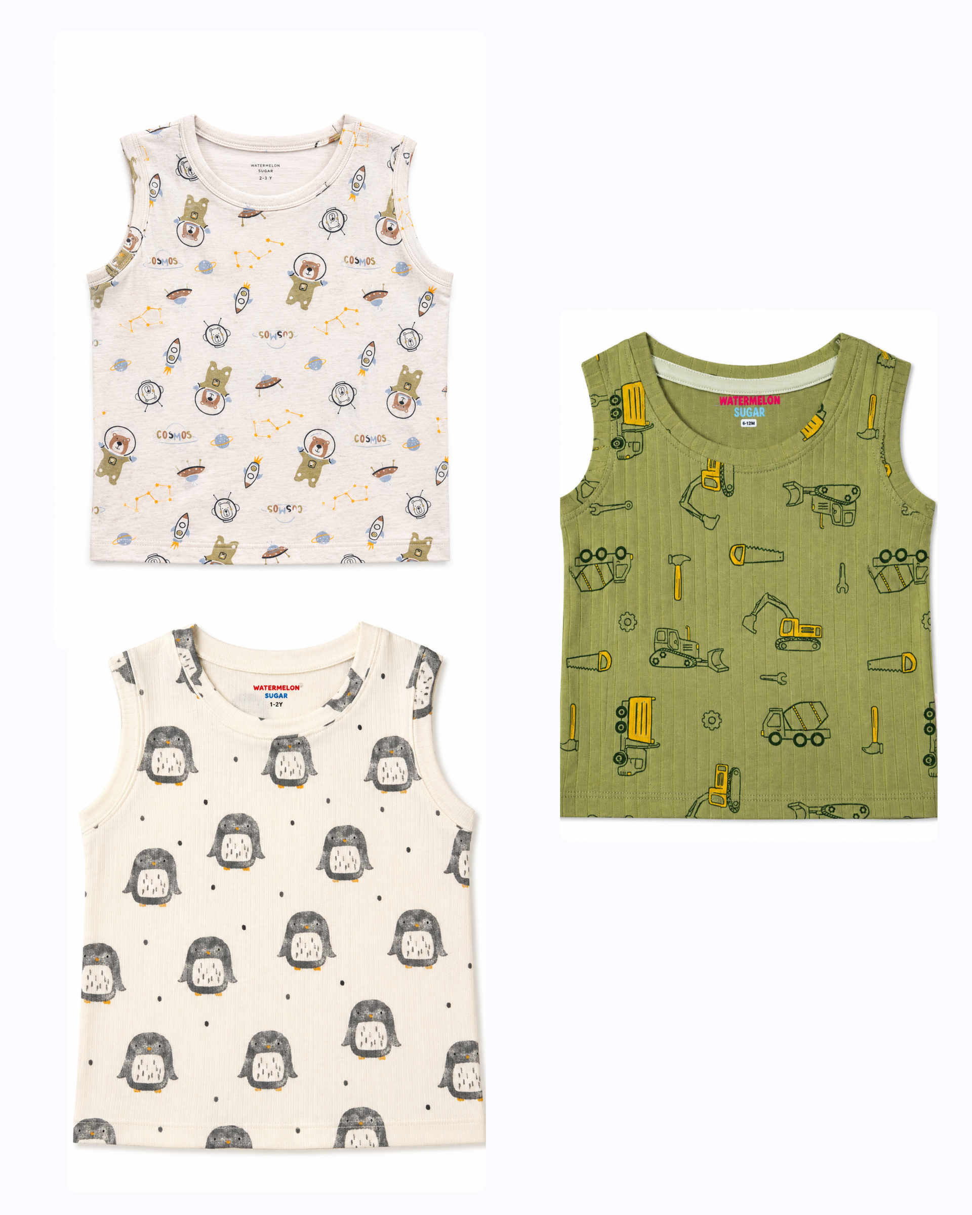 SLEEVELESS TSHIRTS-1-2Y(SL10)