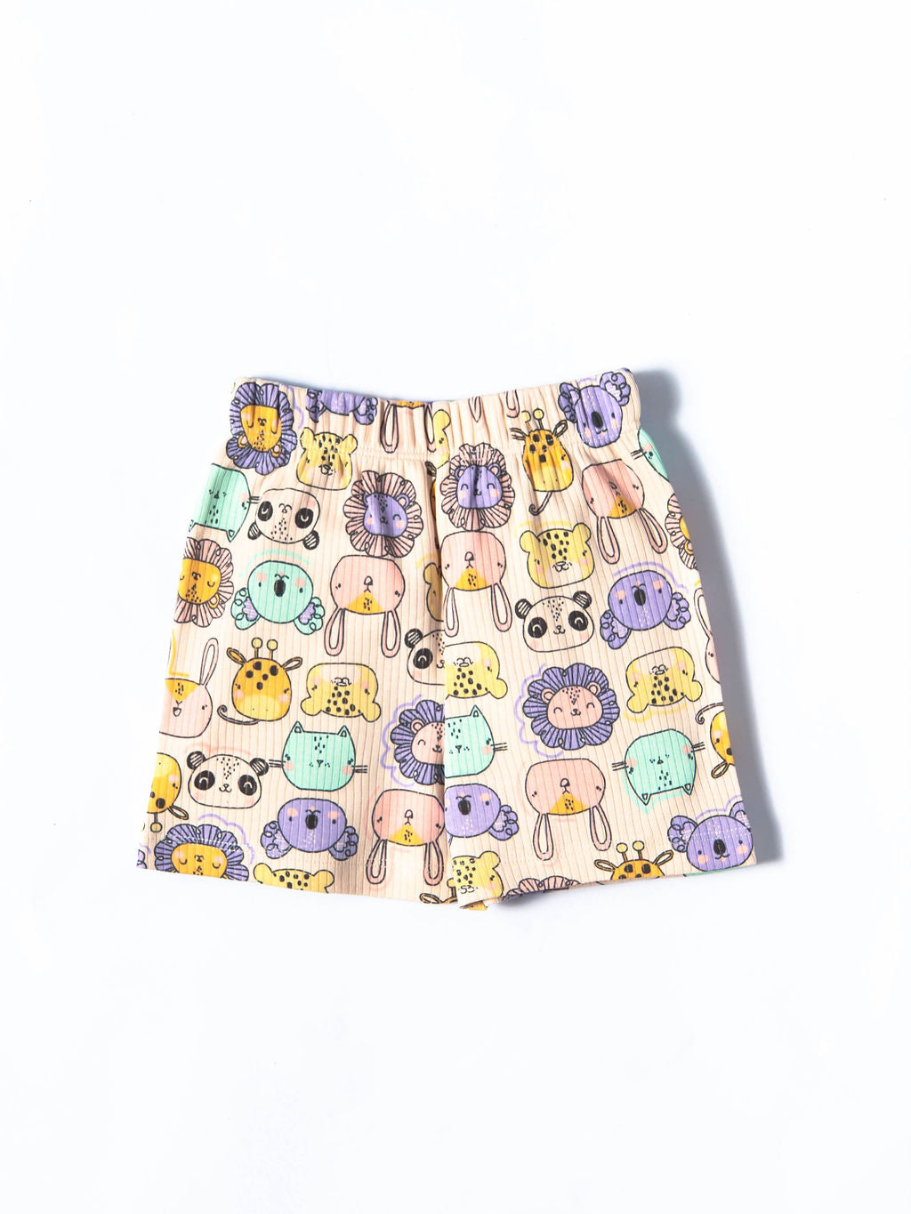 Pastel Safari Friends Ribbed Co-ord Set (461)