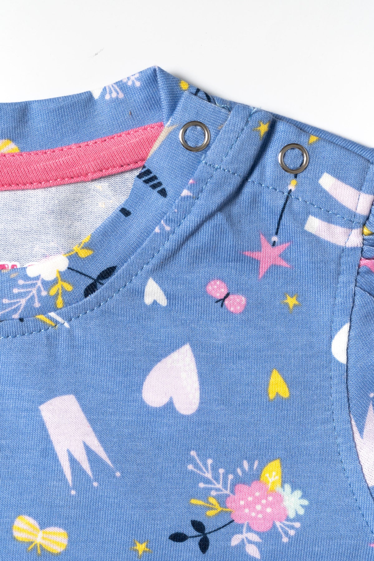 Rainbow Unicorn Dreams Puff sleeve co-ord set (496)