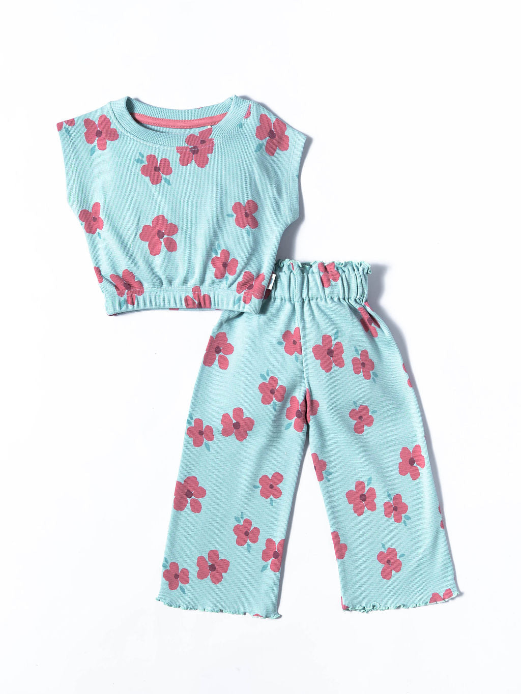 Bloom Breeze Waffle Co-ord Set (427)