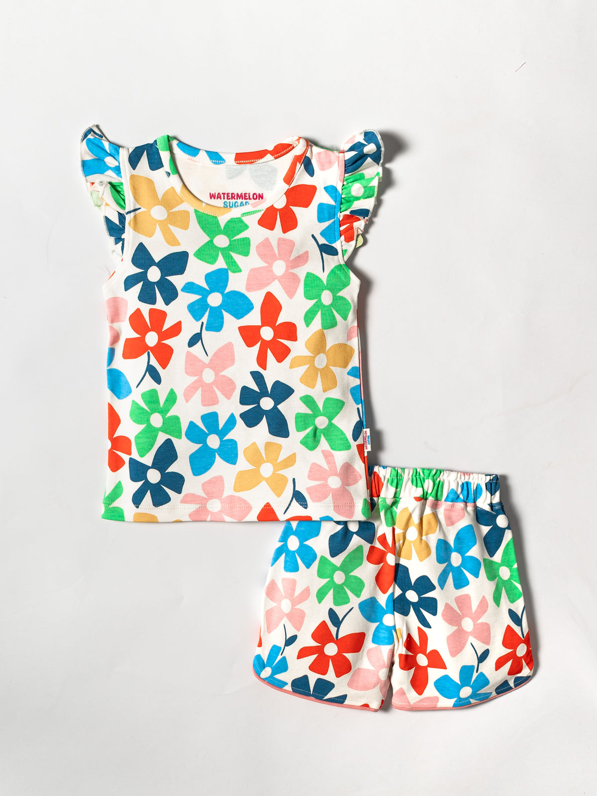 Bloom Flutter Sleeve Top & Shorts Set (531)