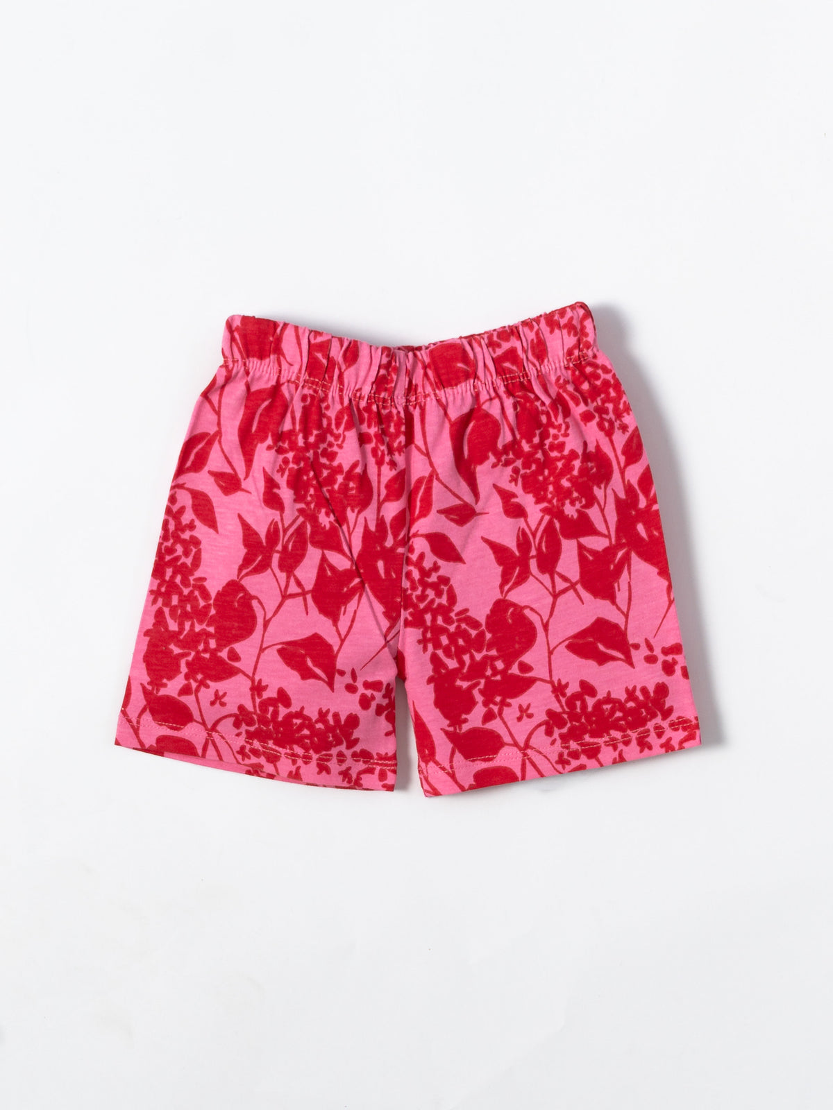 Crimson Garden Floral Puff Sleeve Set (440)