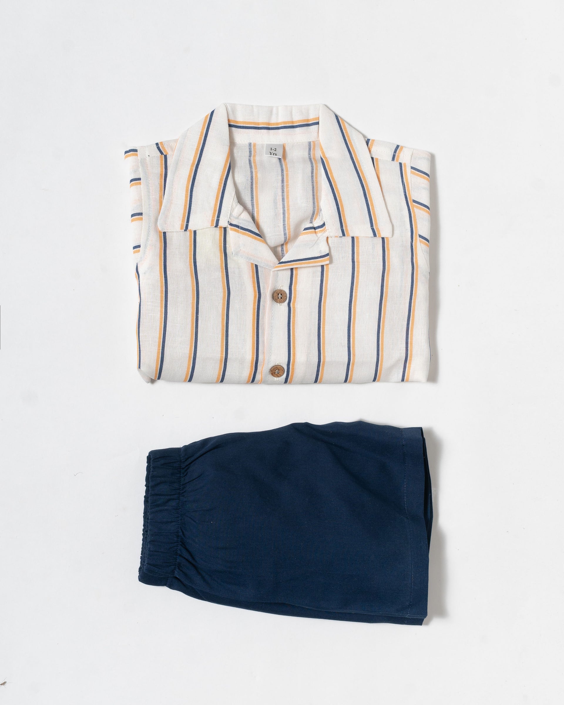 Linen Cotton Striped Co-Ord Set (387)