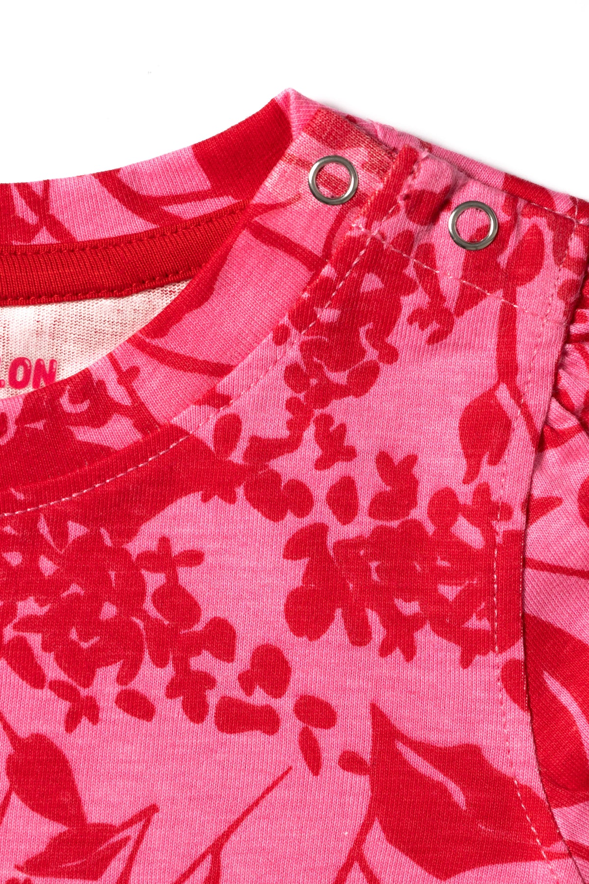 Crimson Garden Floral Puff Sleeve Set (440)