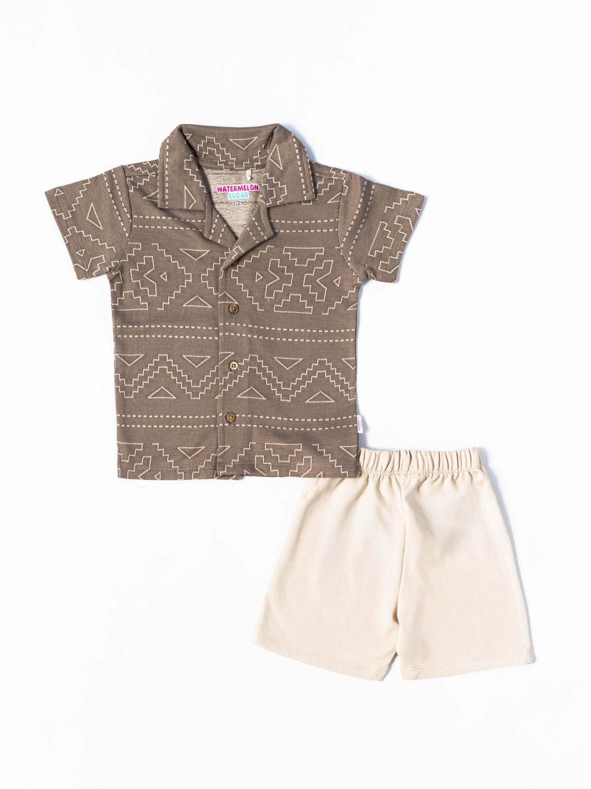 Mocha Tribal Print Co-ord Set (661)