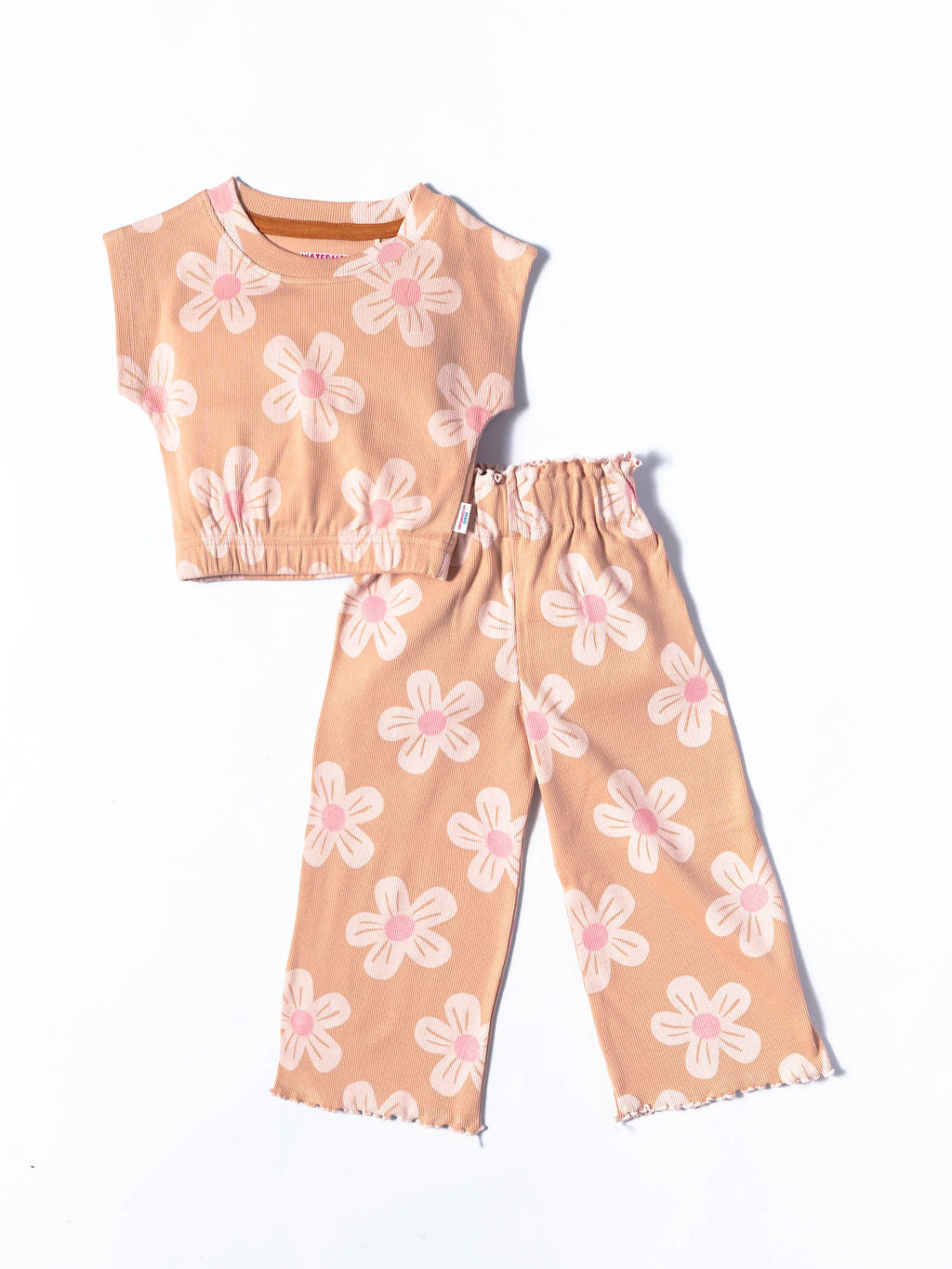 Peach Blossom Waffle Co-ord Set (428)