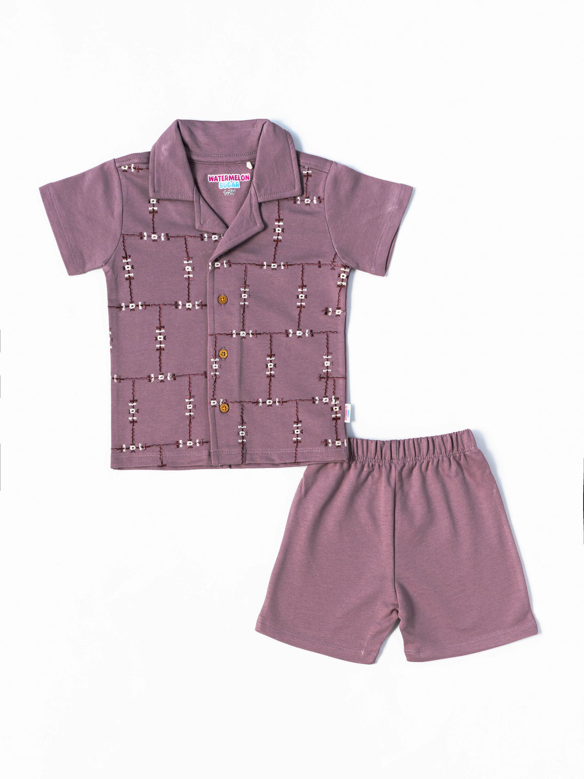 Mauve Stitch Co-ord Set (638)