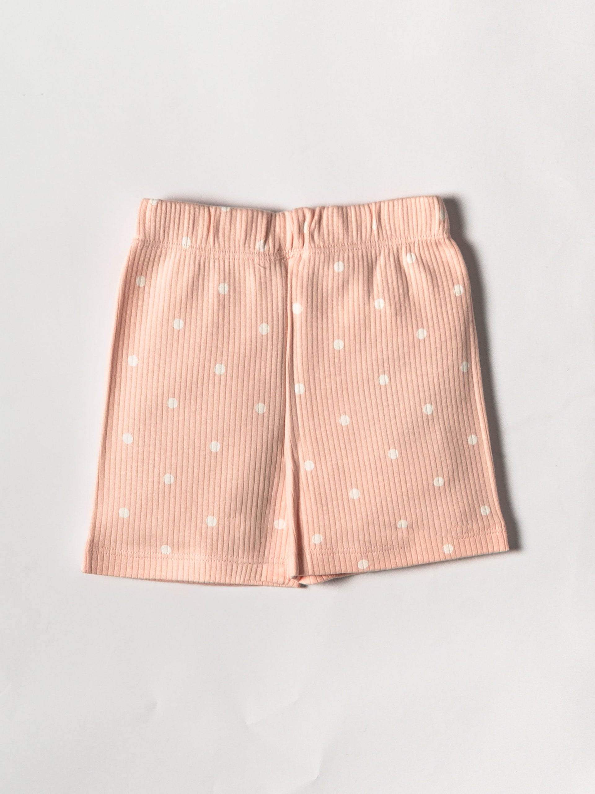 Blush Polka Dot Ribbed Co-ord Set(448)