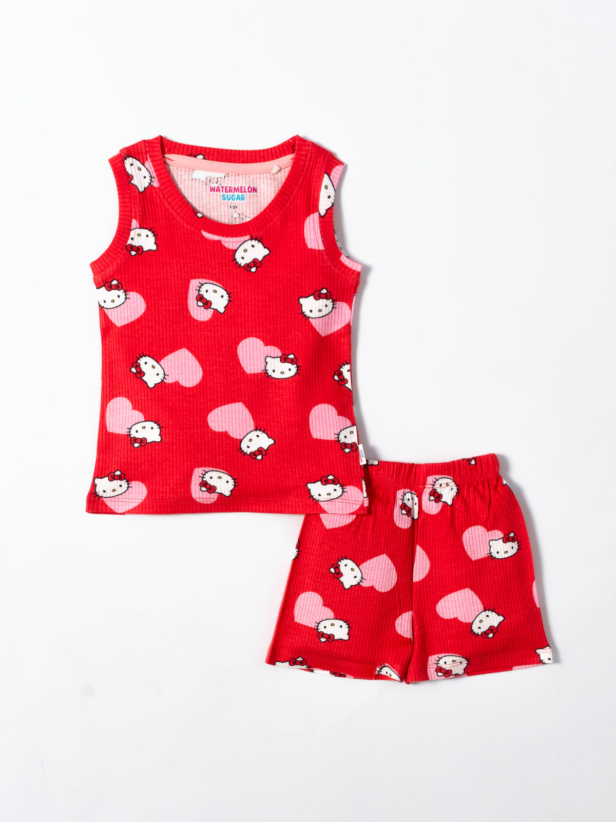 Hello Kitty Heart Sleeveless co-ord set (460)