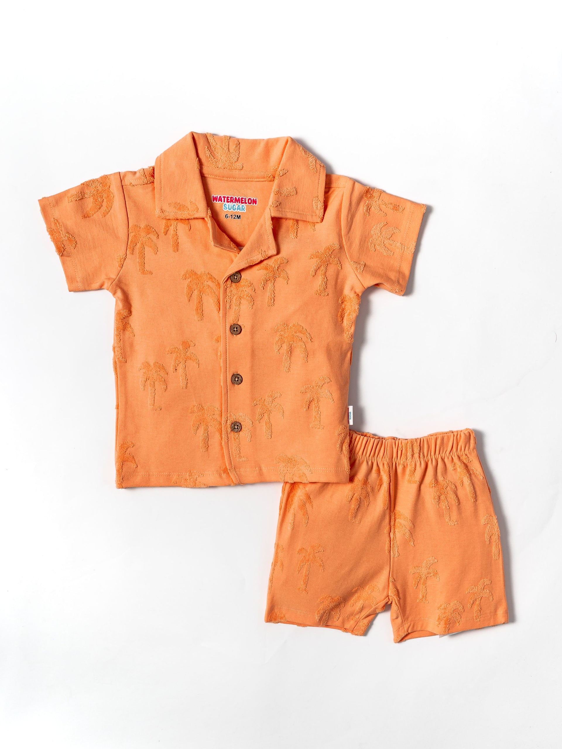 Orange Co-Ord Set with Tree Appliqué (210)