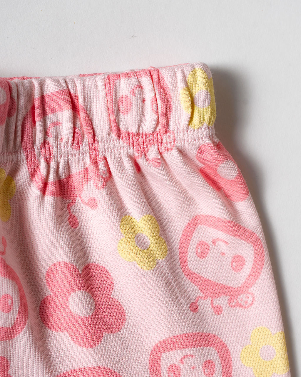 Blush Pink Floral Robot Puff Sleeve Co-Ord Set (236)