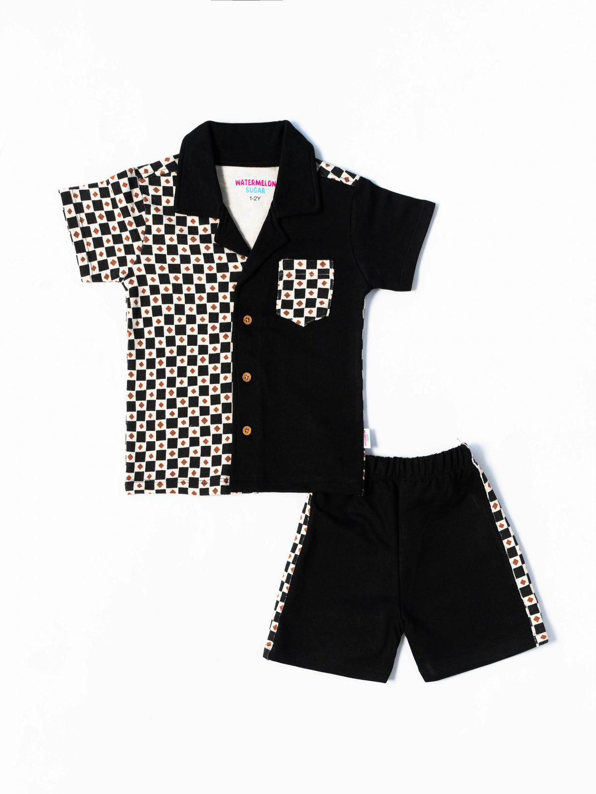 Midnight Checkered Co-ord Set (659)
