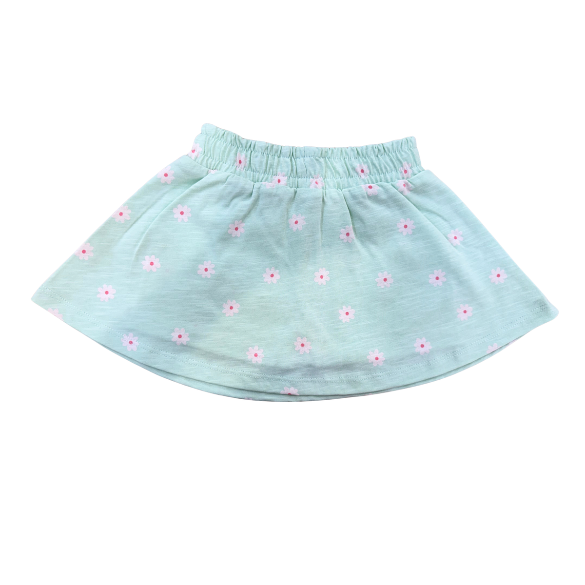 Aqua Floral Ruffle Top & Skort Set (679)