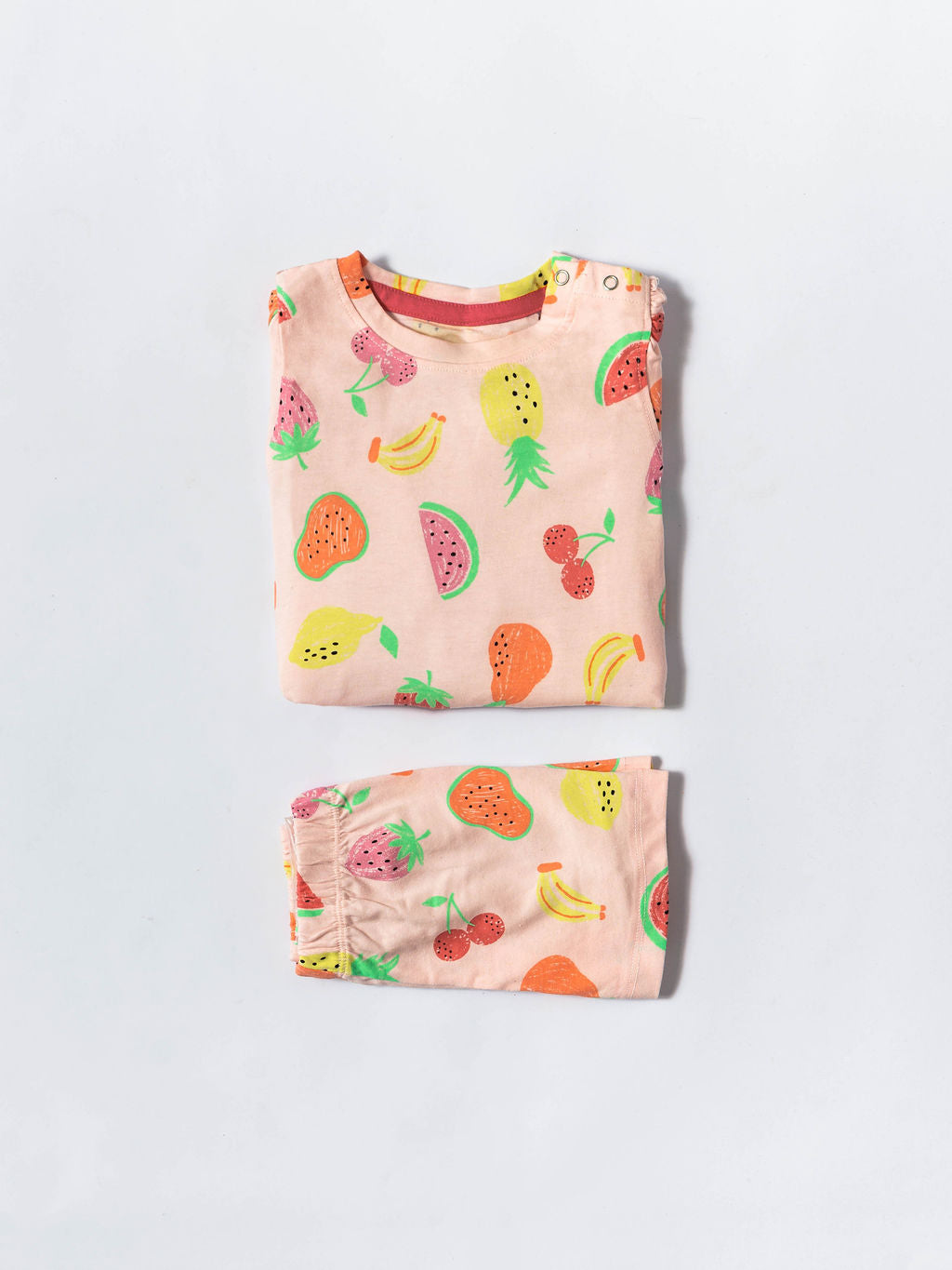 Girls Fruity Delight Puff Sleeve Co-ord Set (237)