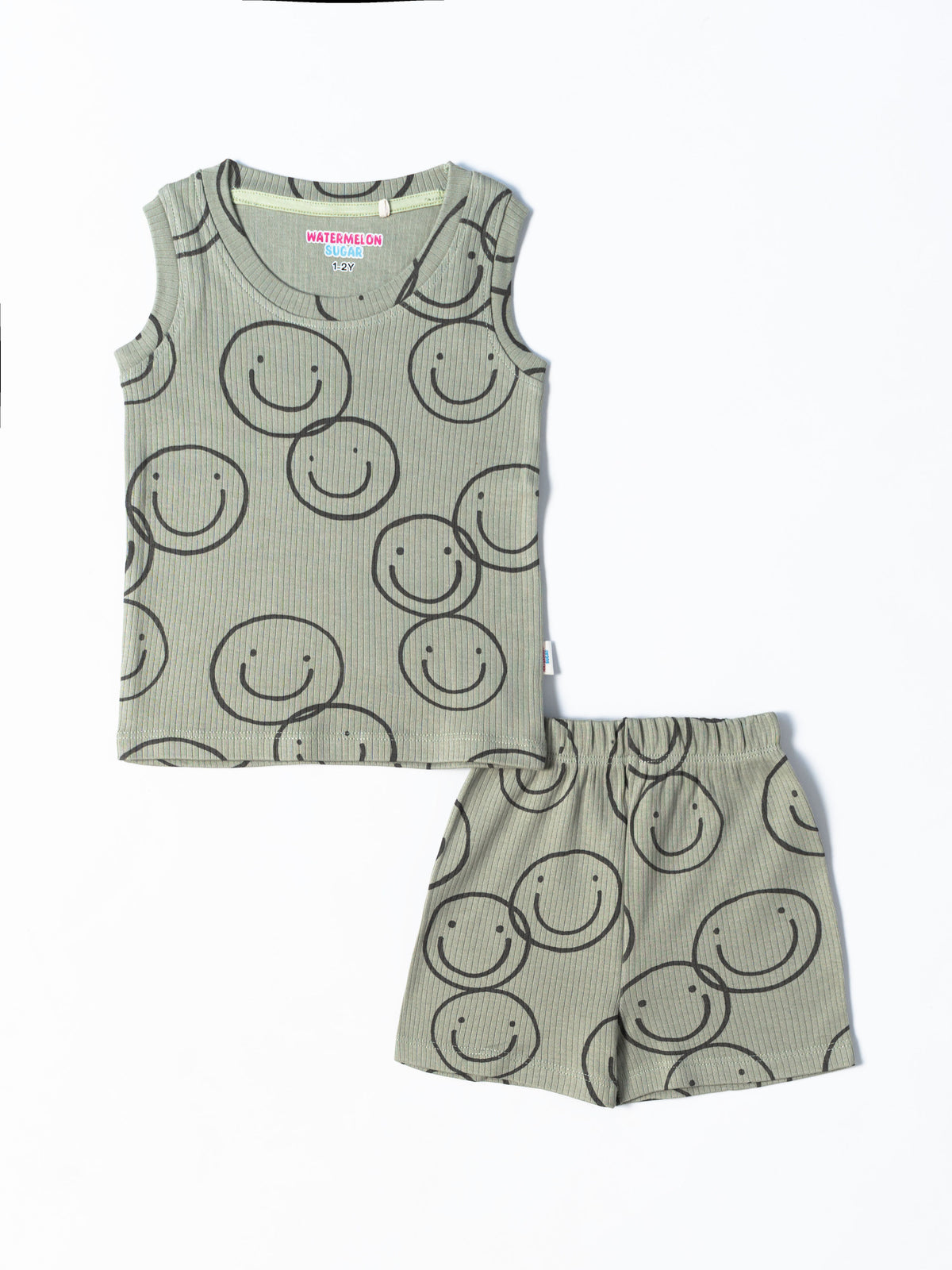 Happy Faces Sleeveless Co-ord Set (465)