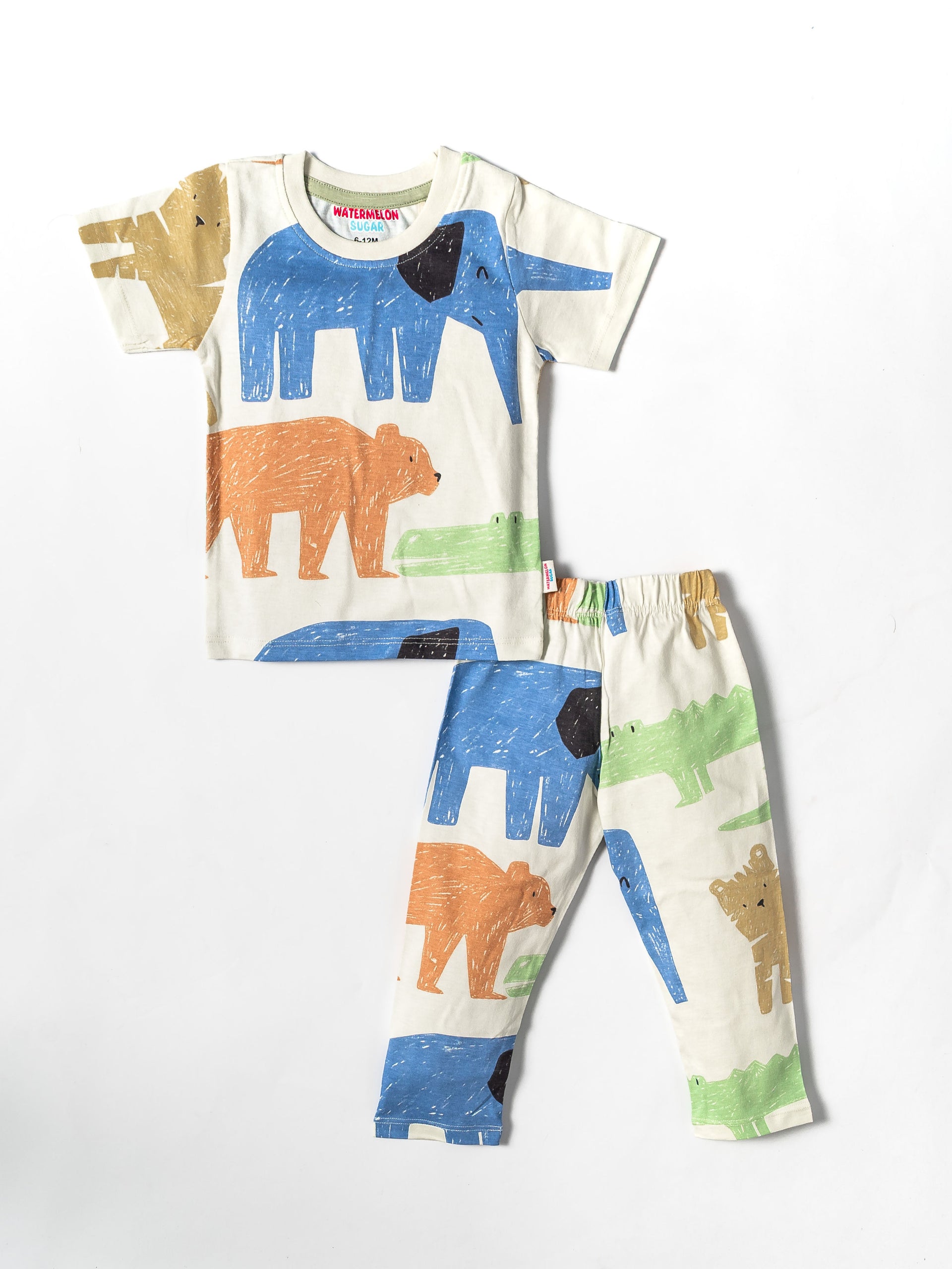 White slub Tshirt and Pant(547)