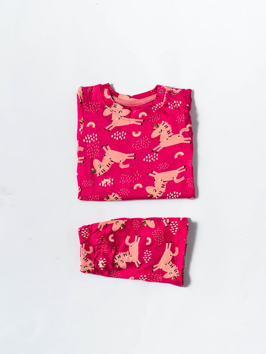 Pink Zebra Puff Sleeve Co-ord Set (242)