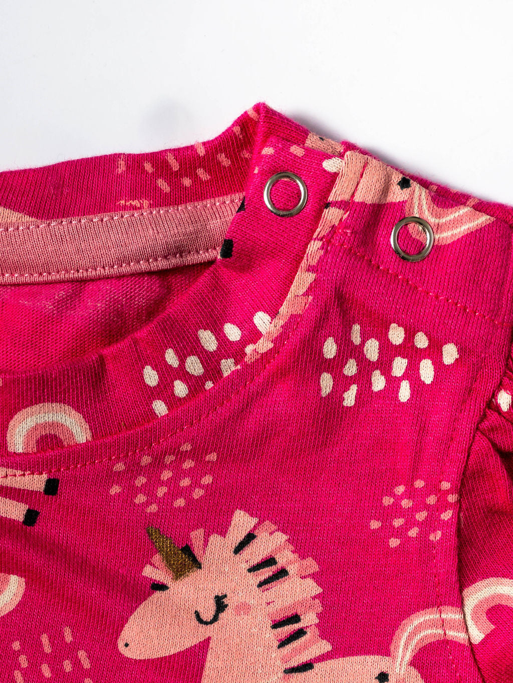 Pink Zebra Puff Sleeve Co-ord Set (242)