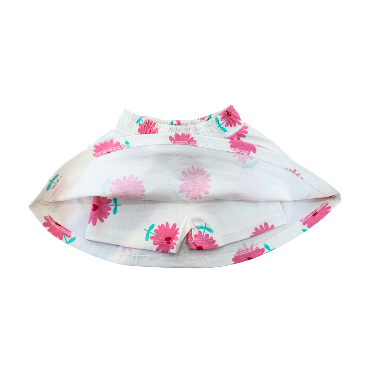 Floral Bloom Ruffle Top & Skort Set (629)