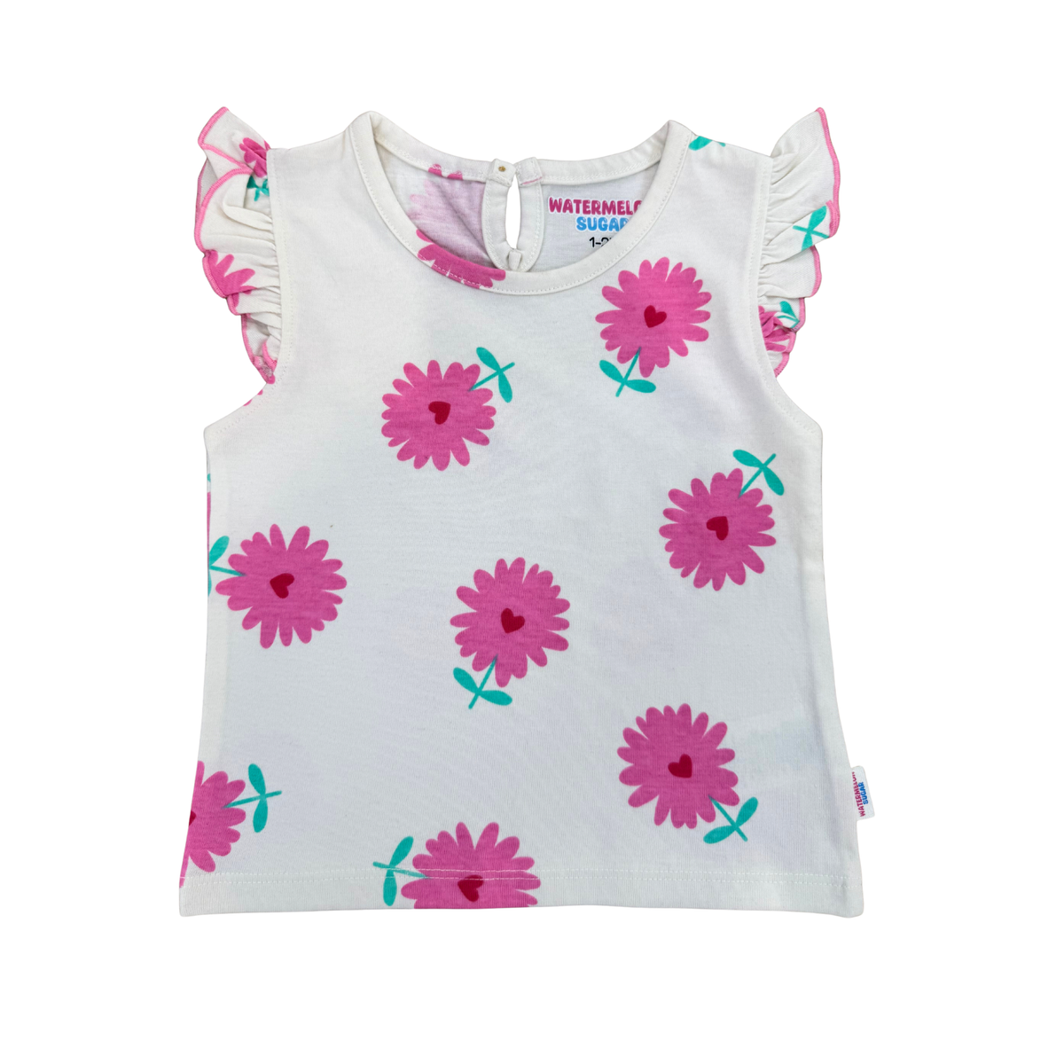 Floral Bloom Ruffle Top & Skort Set (629)