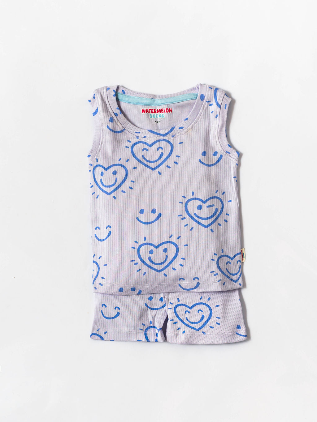 Happy Hearts Ribbed Co-ord Set (336)
