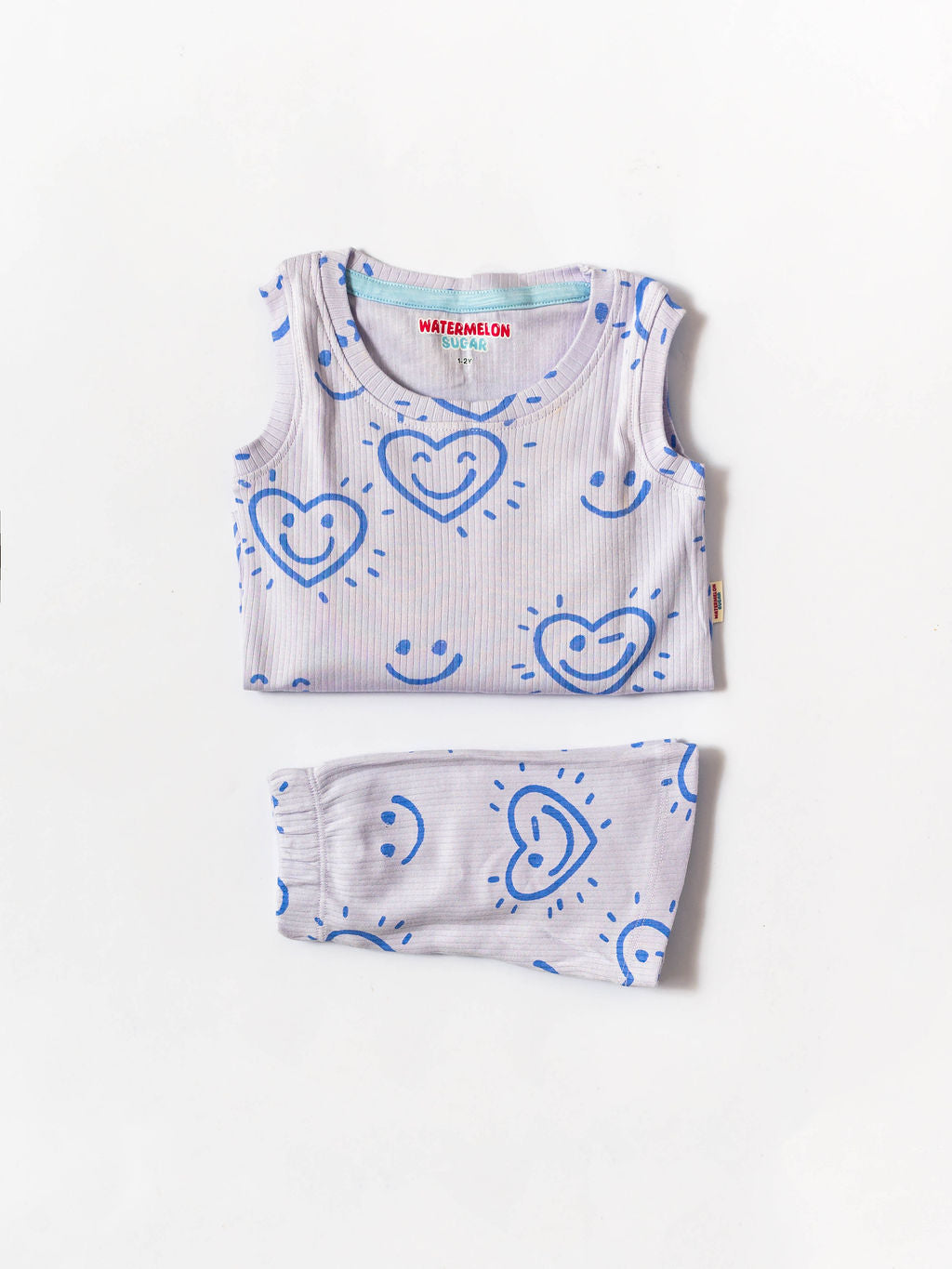 Happy Hearts Ribbed Co-ord Set (336)