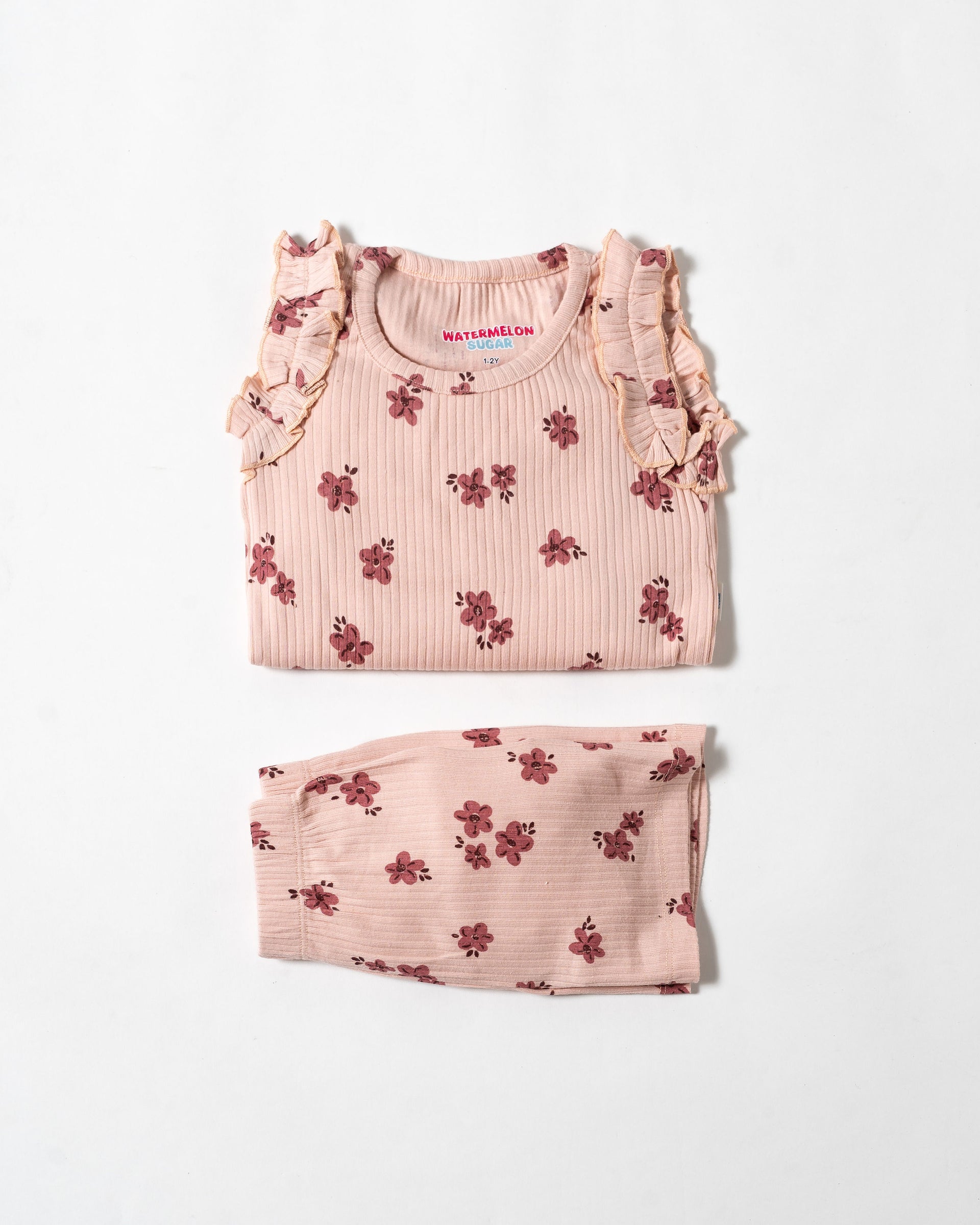 Blush Blossom Ruffle Co-Ord Set (354)