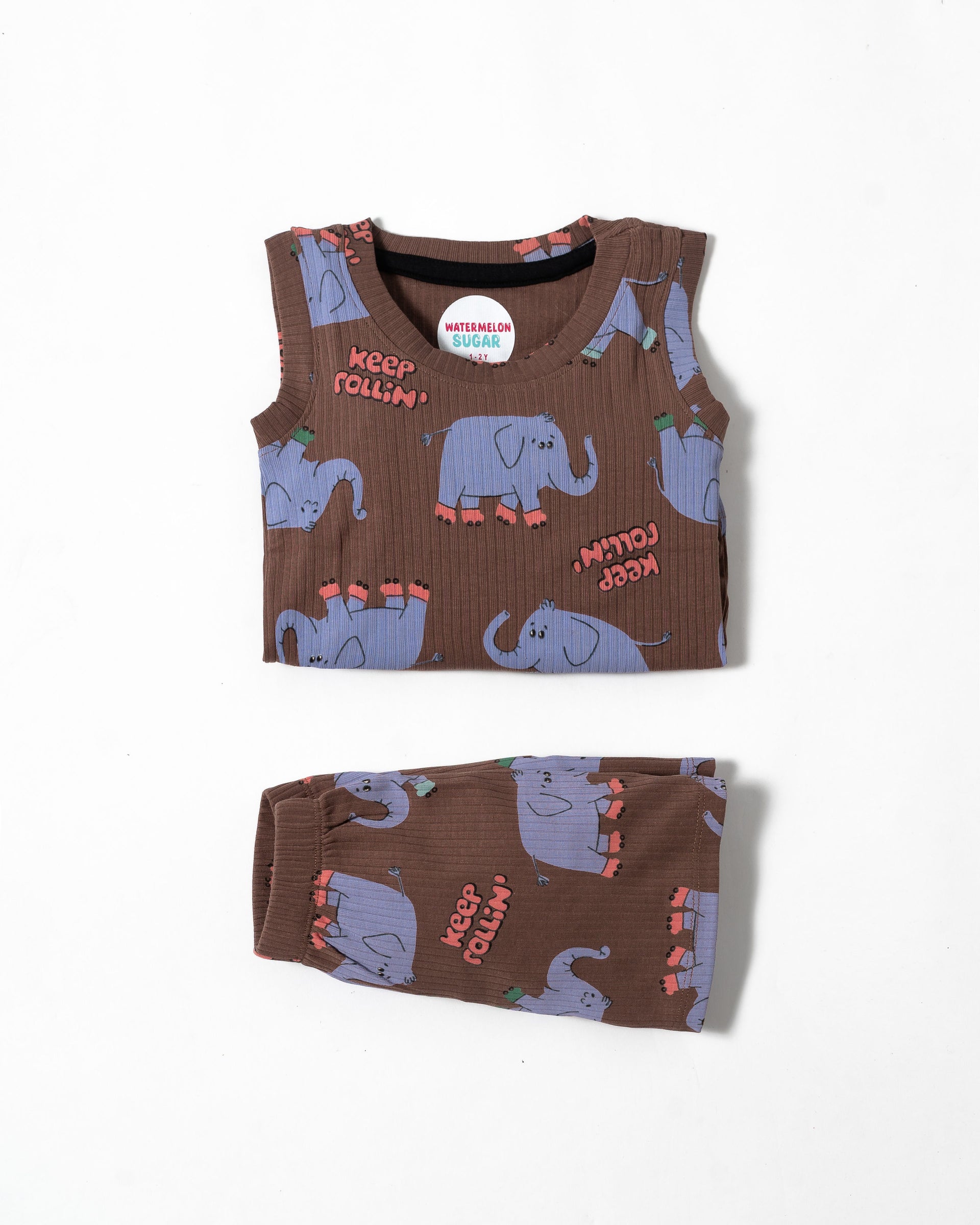 Cocoa Elephant Sleeveless Co-ord Set (212)