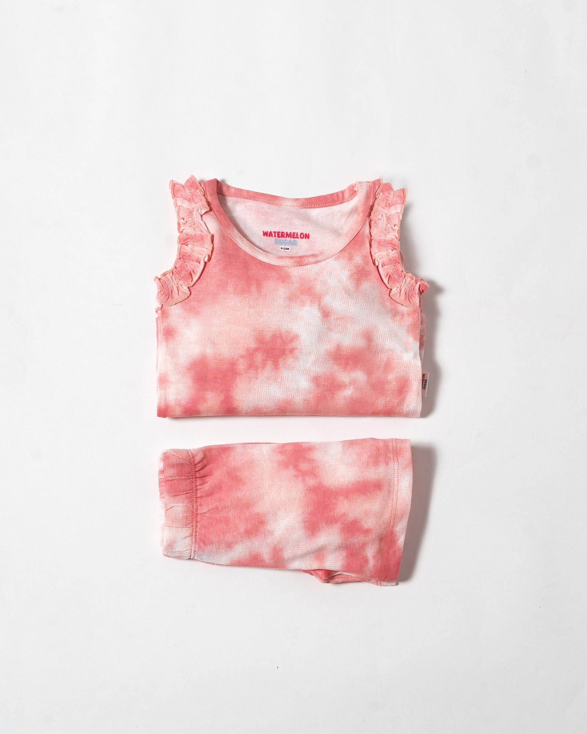 Rose Cloud Frill Sleeveless Co-ord Set (280)