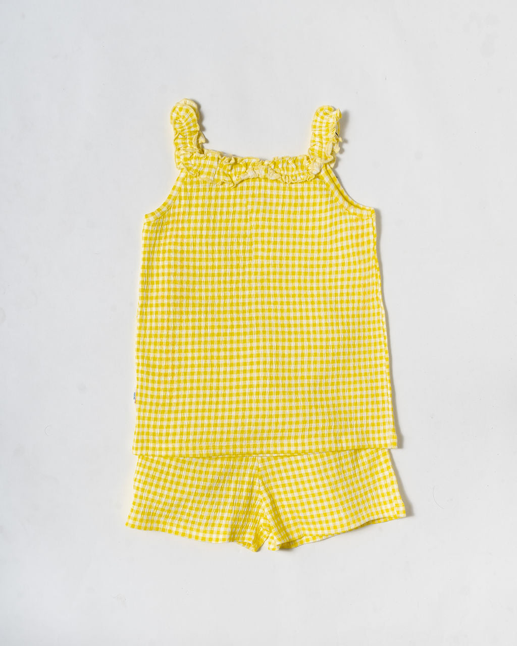 Sunny Gingham Frill Co-ord Set for Girls (369)