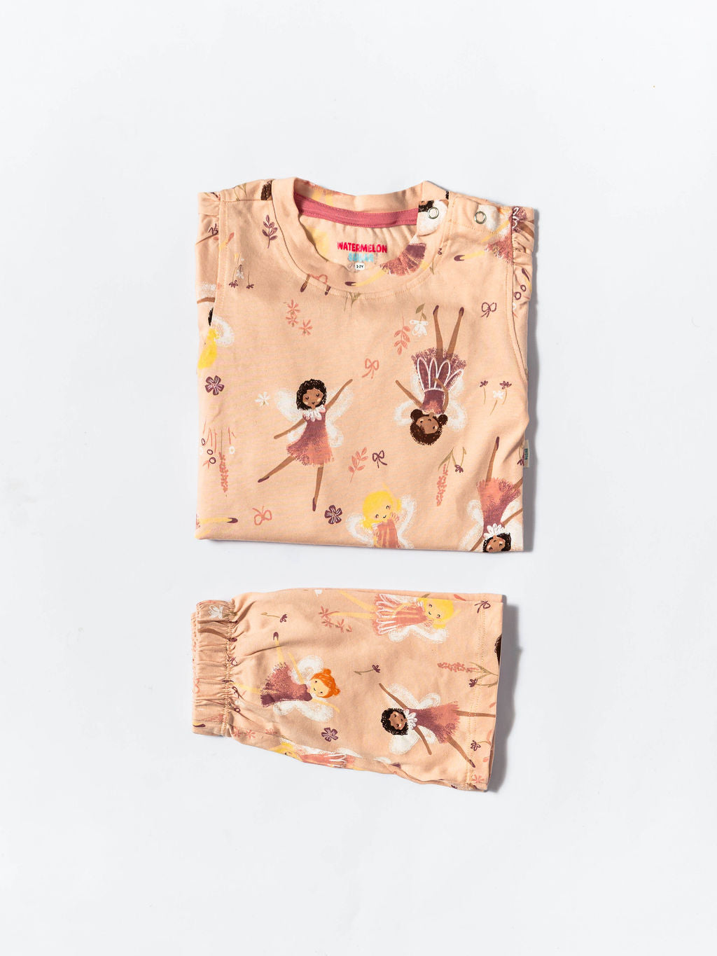 Ballet Bows Puff Sleeve Co-ord Set (284)