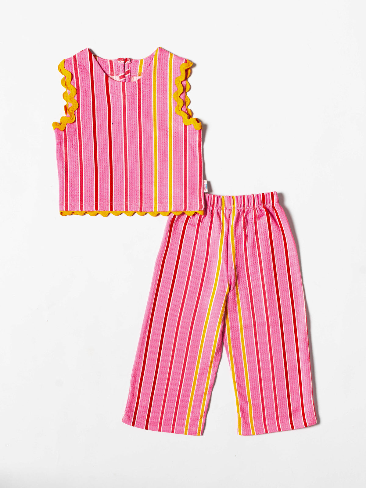 Pink & Sunshine Stripes Co-ord Set (654)