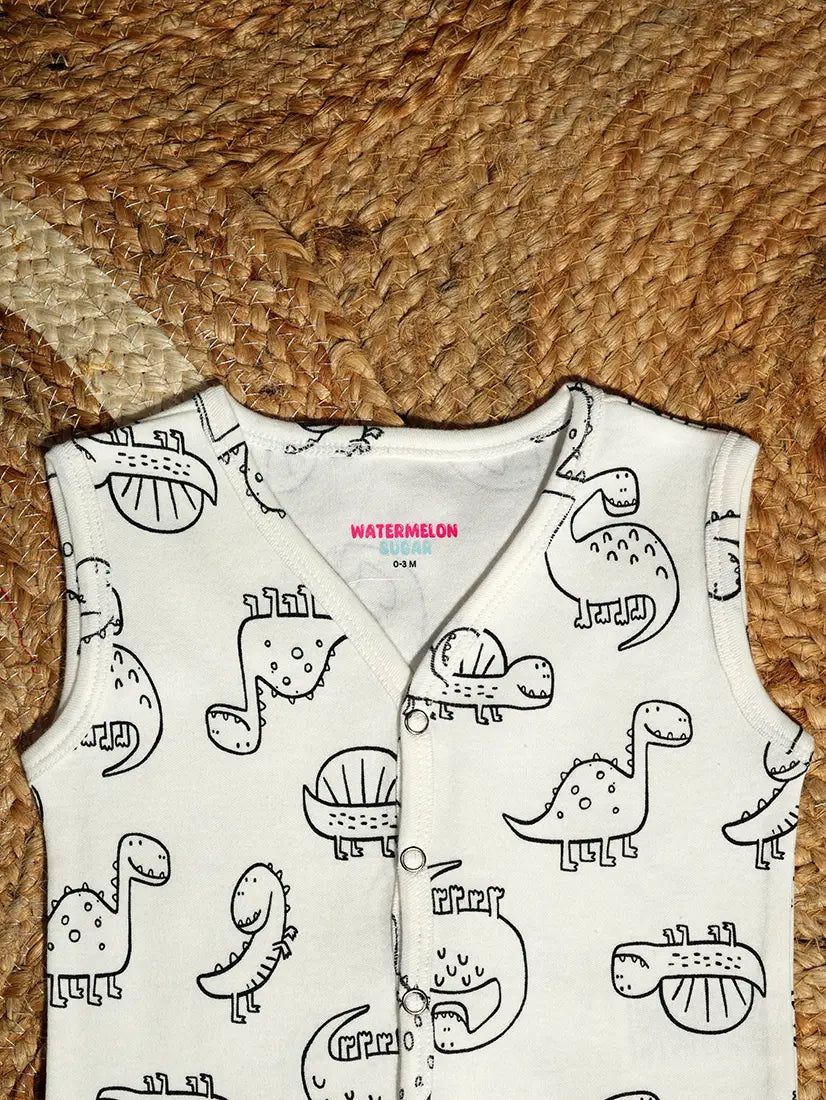 Dinosaurs Printed Baby Jabla (J19)