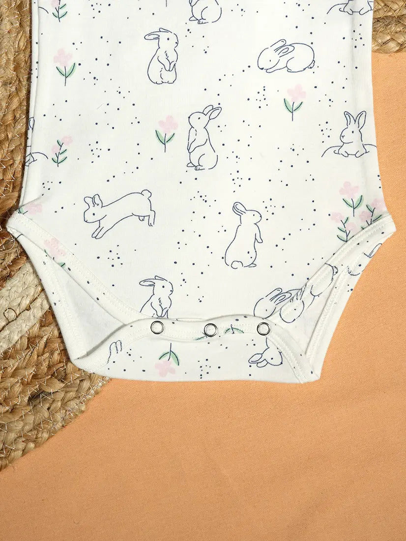 Rabbit Print Baby Romper (ROM21)