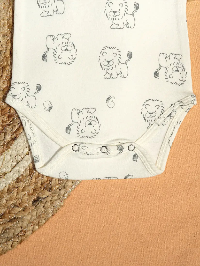 Lion Print Baby Romper (ROM16)