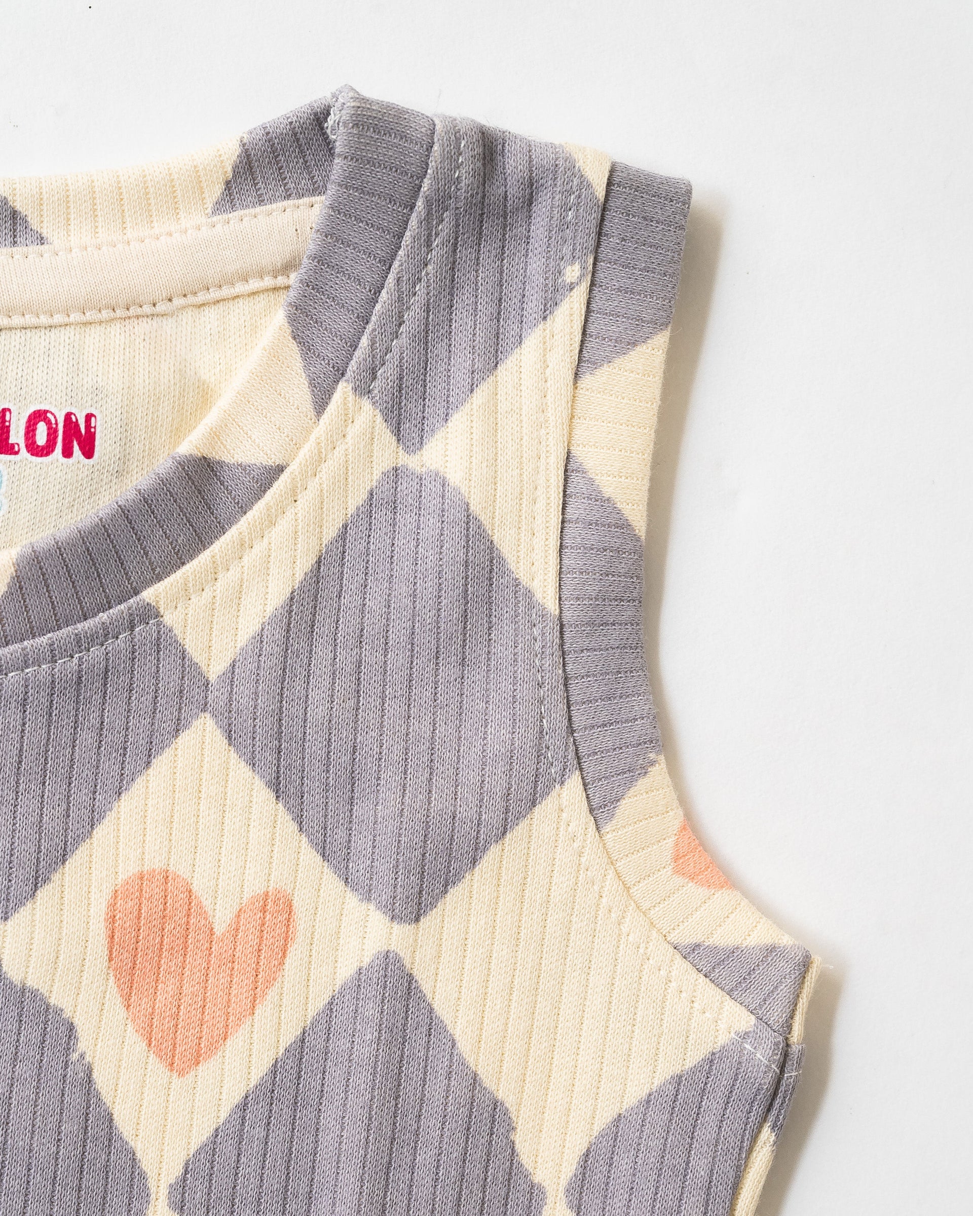 Harlequin Hearts Sleeveless Co-Ord Set (351)
