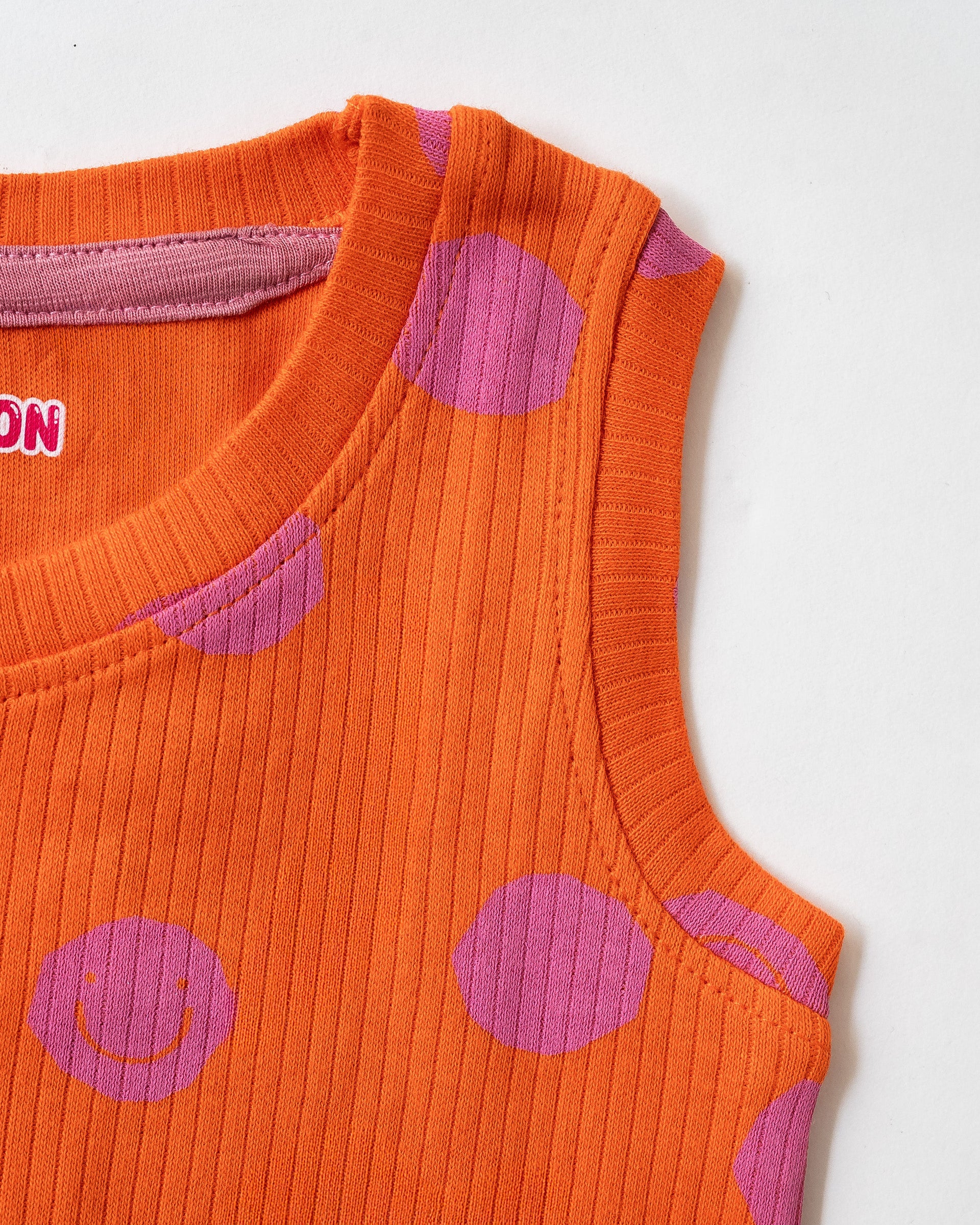 Tangerine Pop Polka Sleeveless Co-Ord Set (347)
