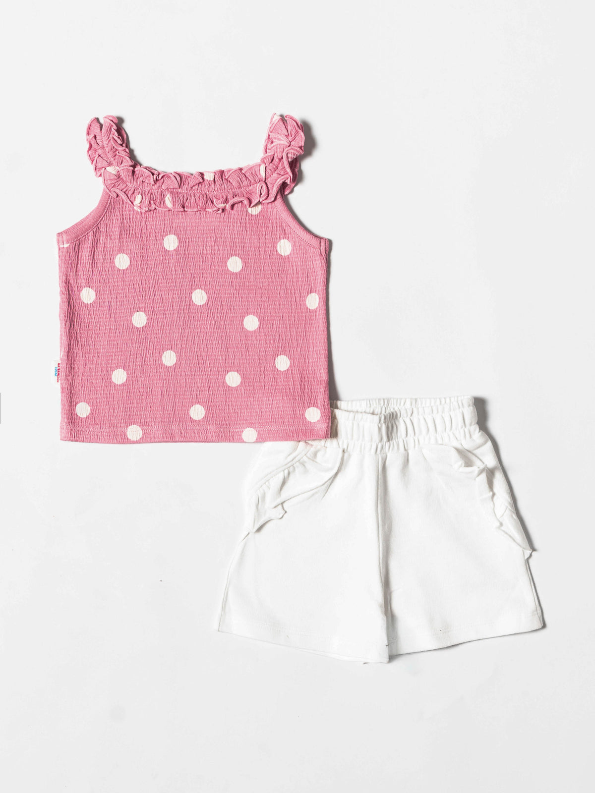 Pretty Polka Dot Ruffle Co-ord Set (446)
