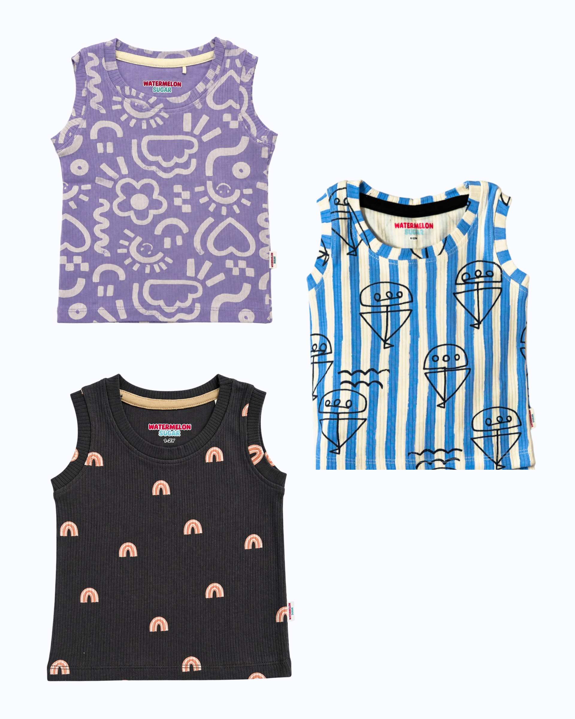 SLEEVELESS TSHIRTS-2-3Y(SL1)