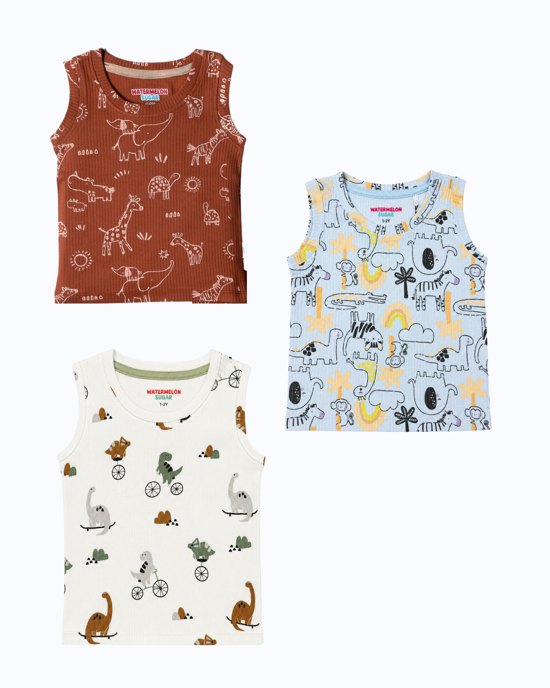 SLEEVELESS TSHIRTS-2-3Y(SL3)