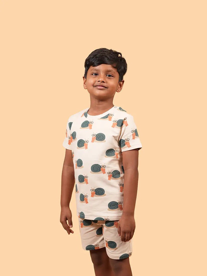 Kids Snail Print Co-ord Set (253)