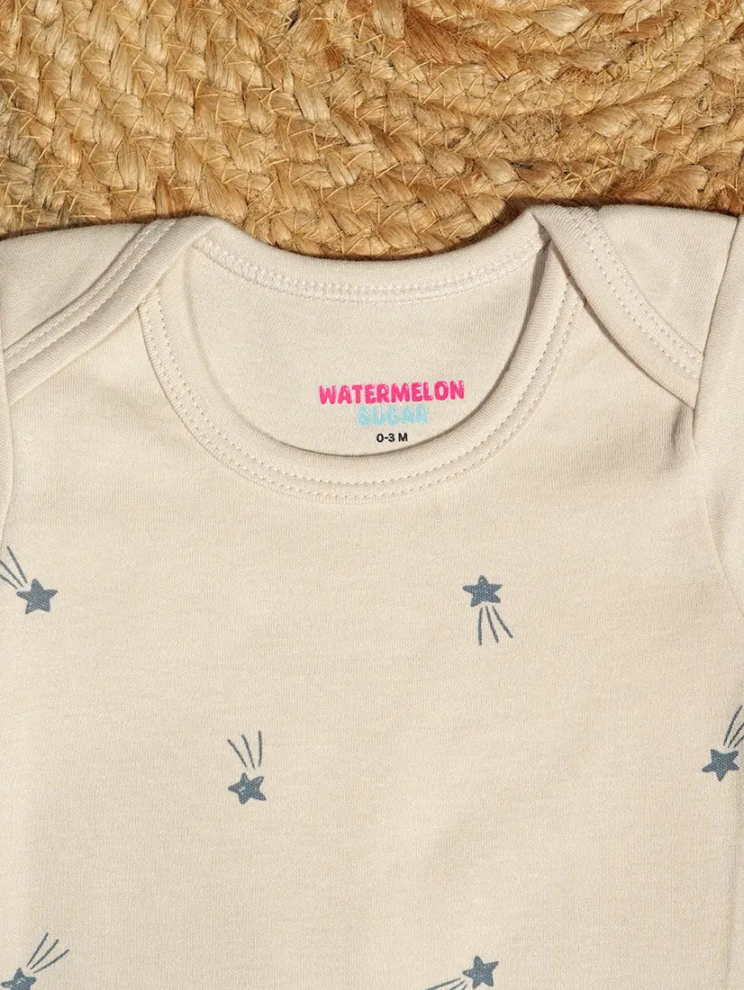 Star Printed Baby Romper