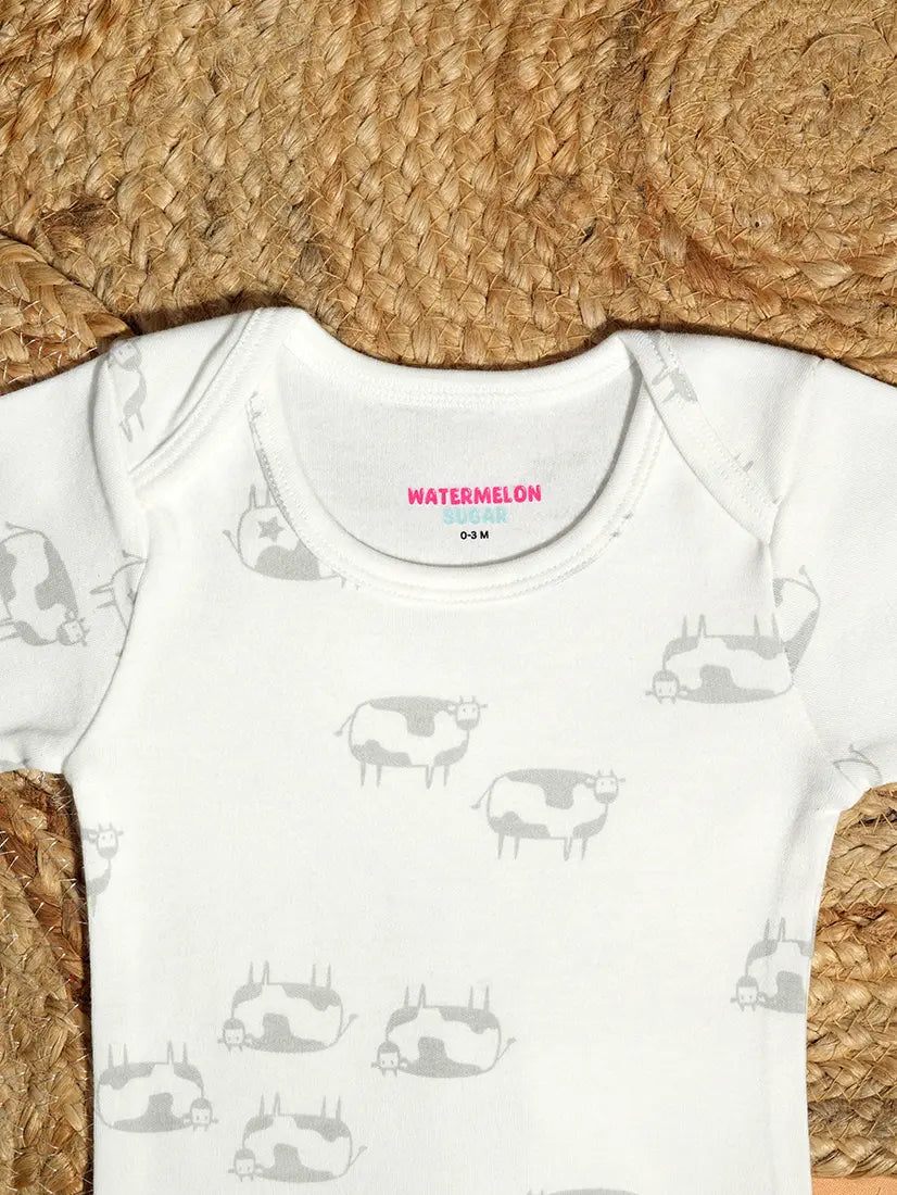 Cow Print Baby Romper (ROM13)