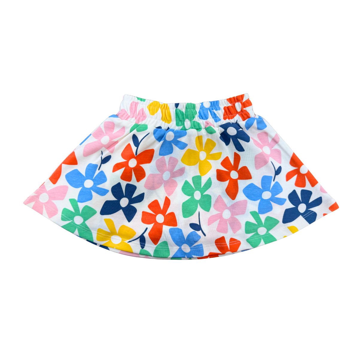 Rainbow Floral Sleeveless Top & Skort Set (669)