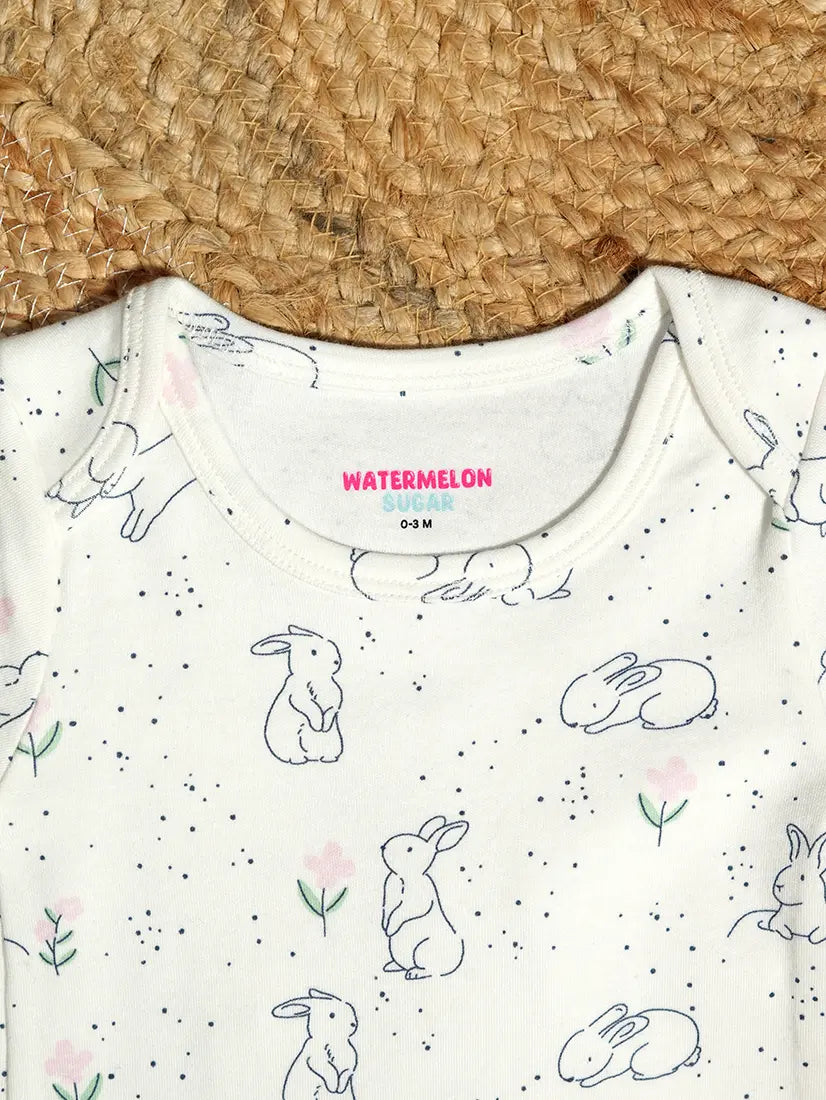 Rabbit Print Baby Romper (ROM21)