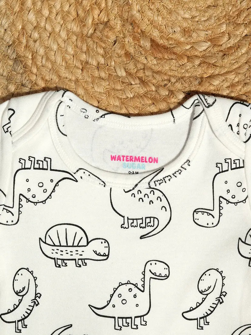 Dinosaur Print Baby Romper (ROM19)