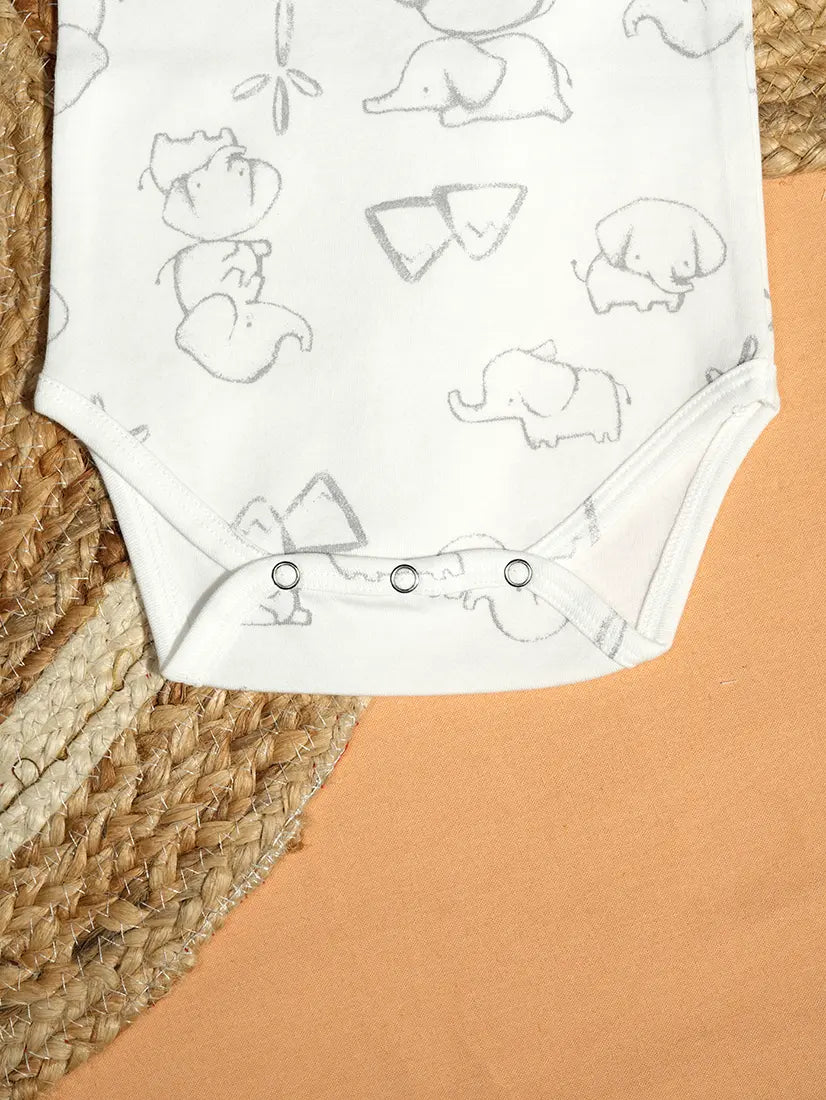 Elephant Print Baby Romper (ROM12)