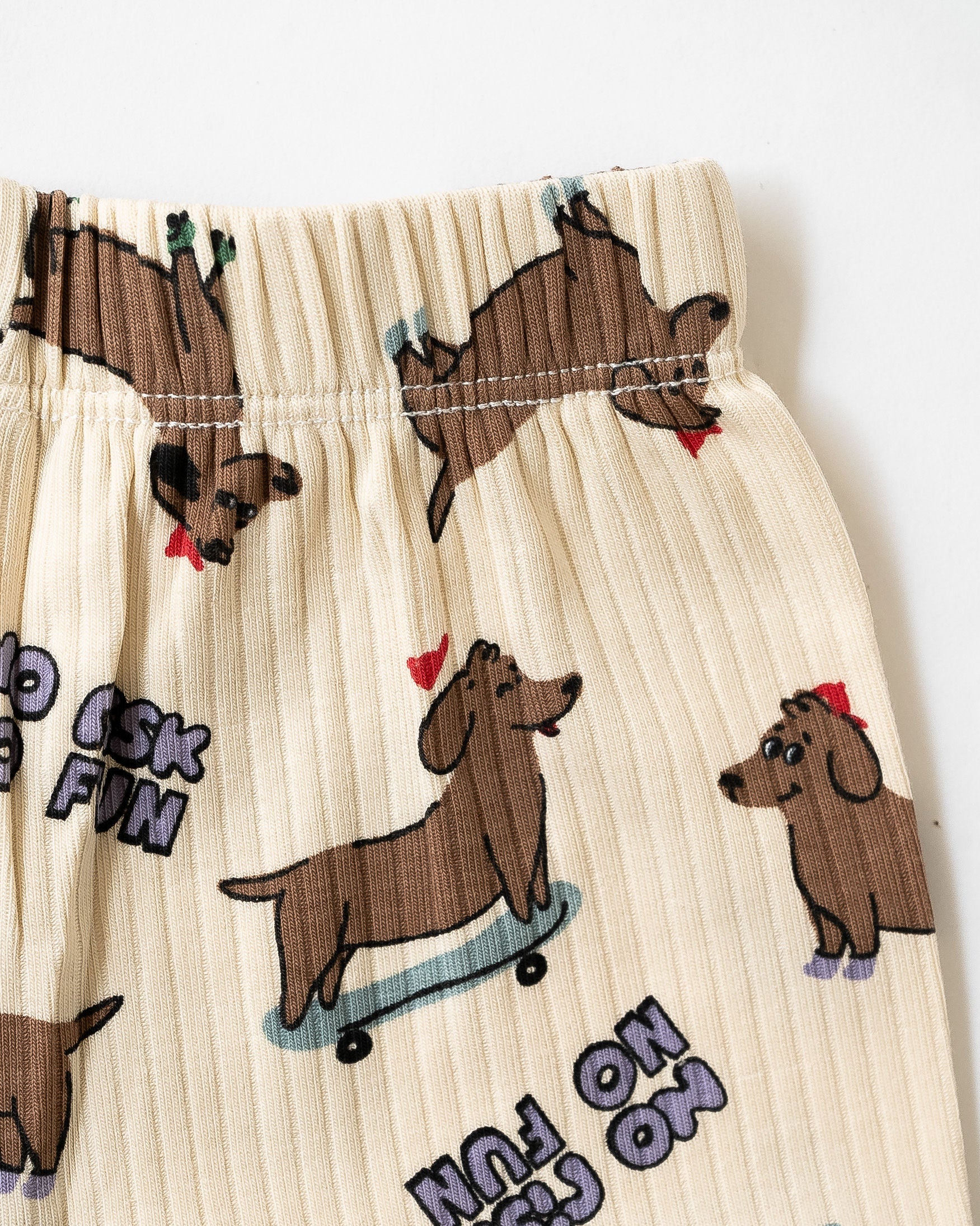 Creamy Pup Sleeveless Co-ord Set (213)