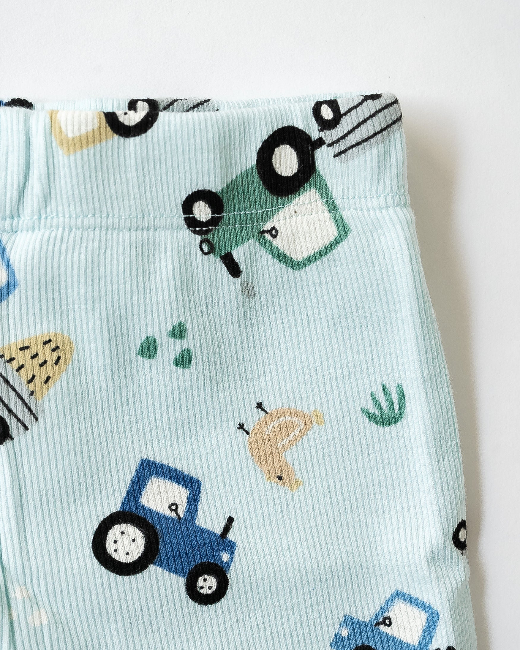 Little Wheels Sky Blue Sleeveless Co-ord Set (281)